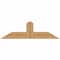 Ekena Millwork Portland Smooth Timber Gable Bracket, Western Red Cedar, 48"W x 14"H x 5 1/2"D x 5 1/2"F, 7/12 Pitch GBW048X14X0606POR00SWR - alternate 1